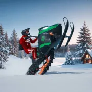 Play Snowmobiles - Blow Up Puffy Game